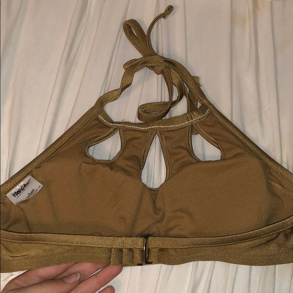 Barely worn gold bikini top! - Picture 2 of 3